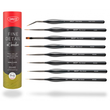 Pensule set 7+1 pt miniatura si detaliu pn297