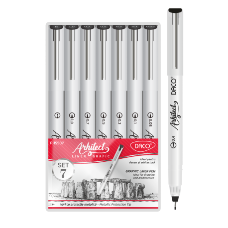 Pix daco liner grafic arhitect set 7 px5507