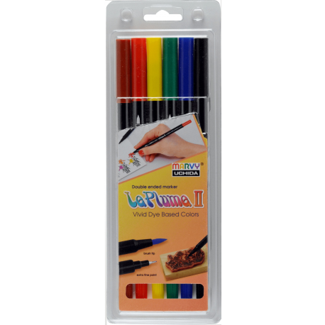 Pix liner 2 capete le plume 2 set 6 marvy