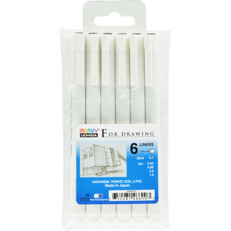 Pix liner grafic set 6 marvy