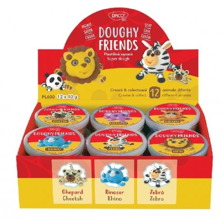 Plastilina usoara 40g doughy friends pl600 daco