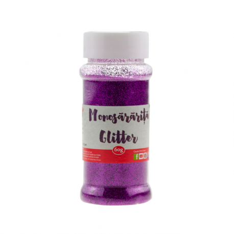 Pudra glitter monosararita 60g daco mov