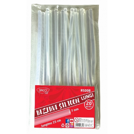 Rezerva silicon 7mm 25cm set 20 rs008 daco