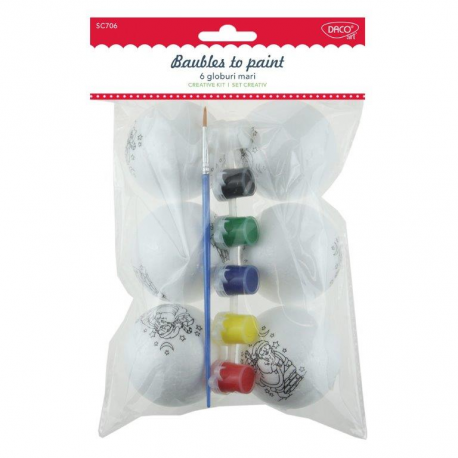 Set creativ - sc706 6 globuri mari daco