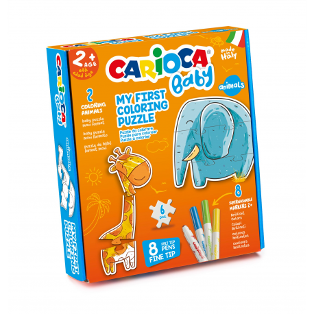 Set puzzle + 8 carioci animals carioca baby 43079