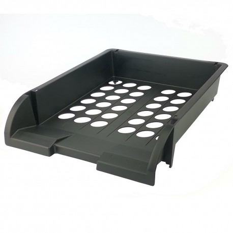 Suport orizontal documente material pp negru d.rect