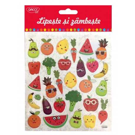 Abtibild - ab026 fructe si legume lipeste si zambeste daco