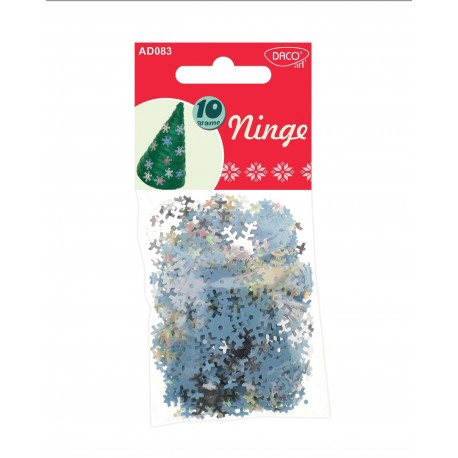 Accesorii craft - ad083 paiete plastic ninge daco