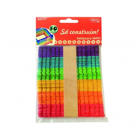 Accesorii craft - ad111 betisoare lemn sa construim 