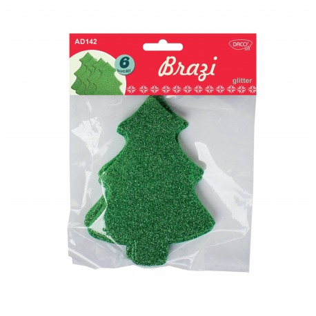 Accesorii craft - ad142 brazi spuma glitter daco