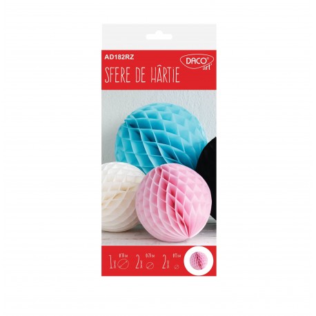 Accesorii craft – ad182a sfere de hartie set5 daco a Daco imagine 2022 depozituldepapetarie.ro
