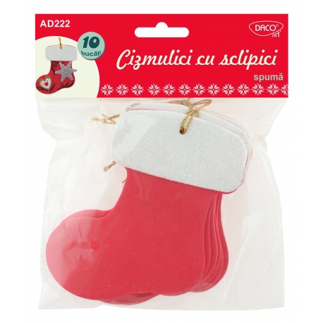 Accesorii craft - ad222 cizmulici cu sclipici spuma 