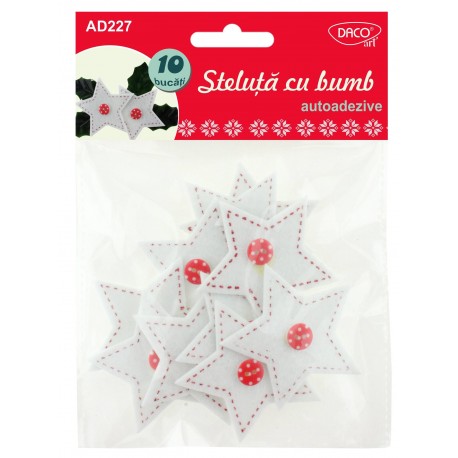 Accesorii craft - ad227 stelute cu bumb fetru aa