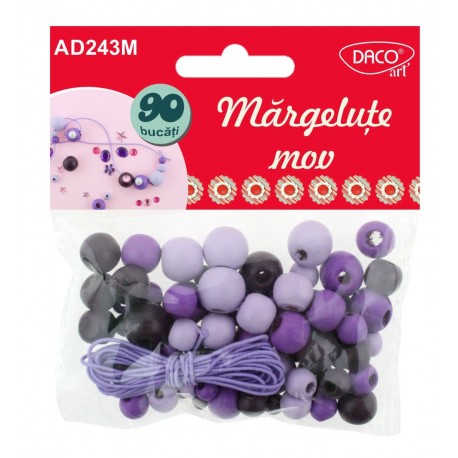 Accesorii craft – ad243 margelute mov daco Daco imagine 2022 depozituldepapetarie.ro