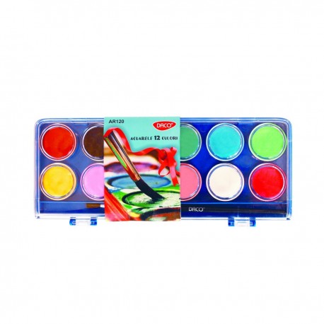 Acuarele 12 culori daco ar120