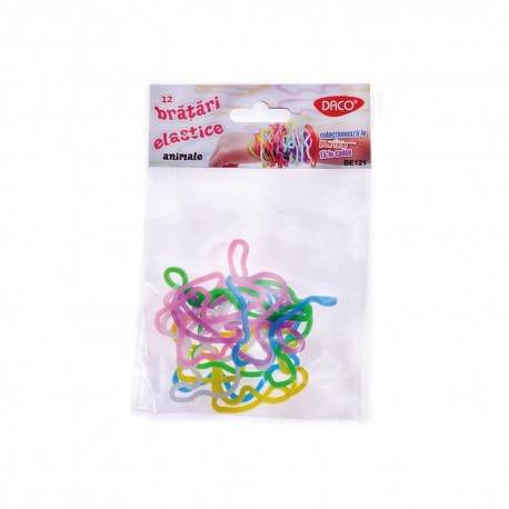 Bratari elastice 12buc/set be121 animale