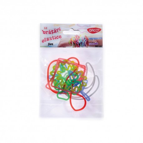 Bratari elastice 12buc/set be125 fun