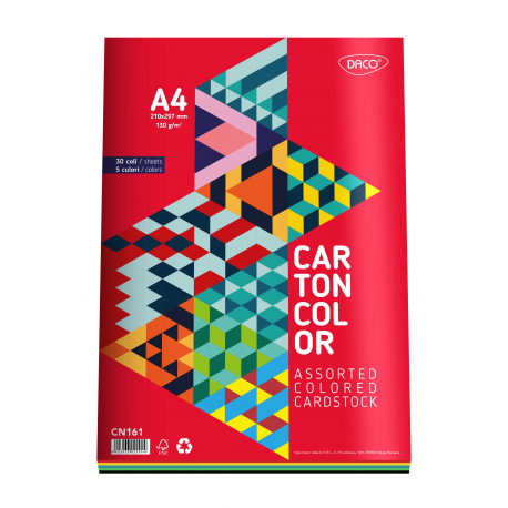 Carton color cn161 a4 30 coli 5 cul. daco 160g/mp