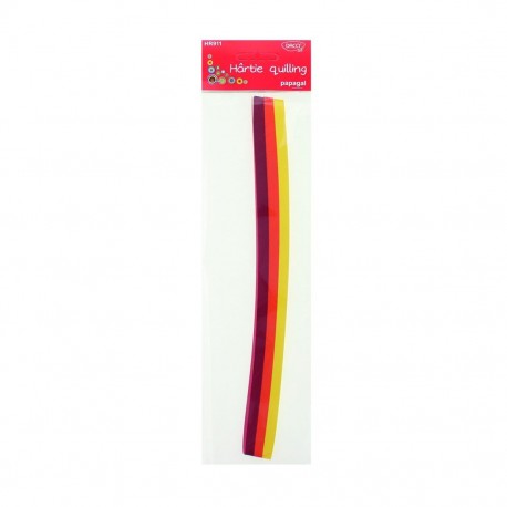 Hartie quilling 30x0.5cm 200/set papagal daco hr911