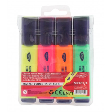 Marker evidentiator set 4 daco 