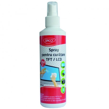 Spray curatare ecrane tft/lcd 250 ml daco sp002 DACO