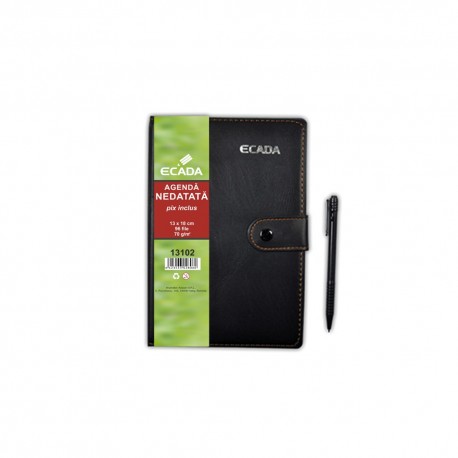Agenda cu pix 13x18cm ecada 13102