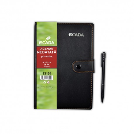 Agenda cu pix 14x21cm ecada 13101