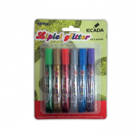 Lipici glitter set 6 ecada