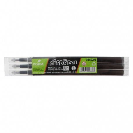 Mina cu gel disparel negru