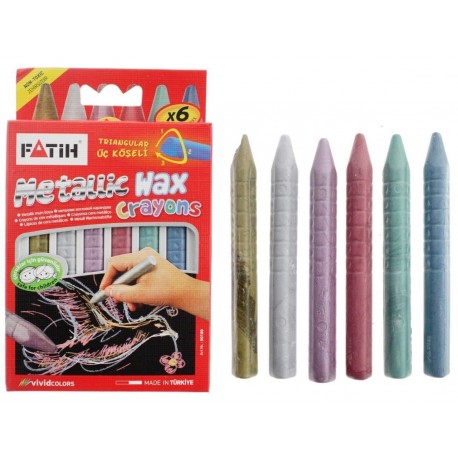 Creion color 6 cerat metalic fatih Fatih imagine 2022 depozituldepapetarie.ro
