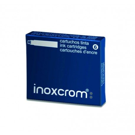 Patron scurt set 6 inoxcrom albastru Inoxcrom imagine 2022 depozituldepapetarie.ro