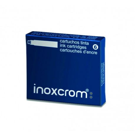 Patron scurt set 6 inoxcrom albastru