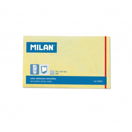 Bloc notes adeziv 127x76 galben pal