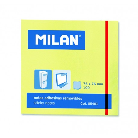 Bloc notes adeziv 76×76 galben pal Milan imagine 2022 depozituldepapetarie.ro
