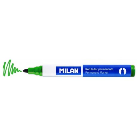 Marker permanent milan varf rotund verde