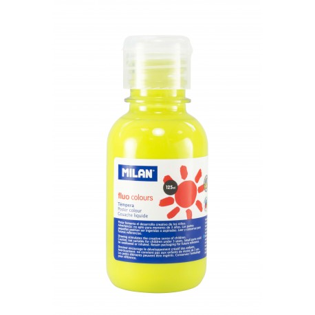 Tempera 125ml/culoare flourescenta galben 034421