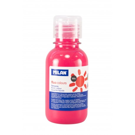 Tempera 125ml/culoare flourescenta roz 034437