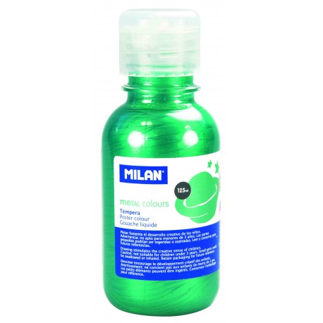 Tempera 125ml/culoare metalizata verde 033461