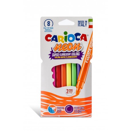 Carioca 8 culori neon Pensan imagine 2022 depozituldepapetarie.ro