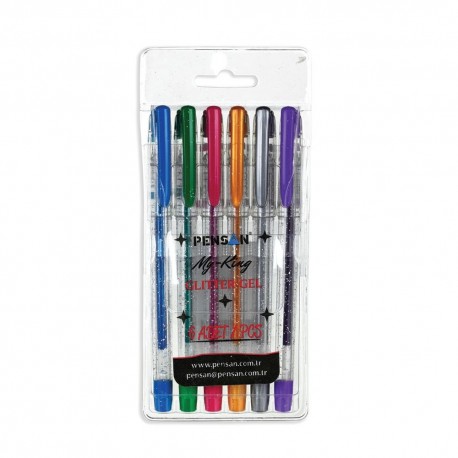Pix pensan gel my king glitter set 6