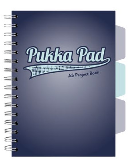 Caiet cu spirala si separatoare Pukka Pad Project Book  format A5  matematica  hartie 80g  3107(NY)-WPC
