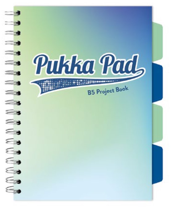 Caiet cu spirala si separatoare Pukka Pad Project Book  format B5  matematica  hartie 80g  3118(SM)-WPC