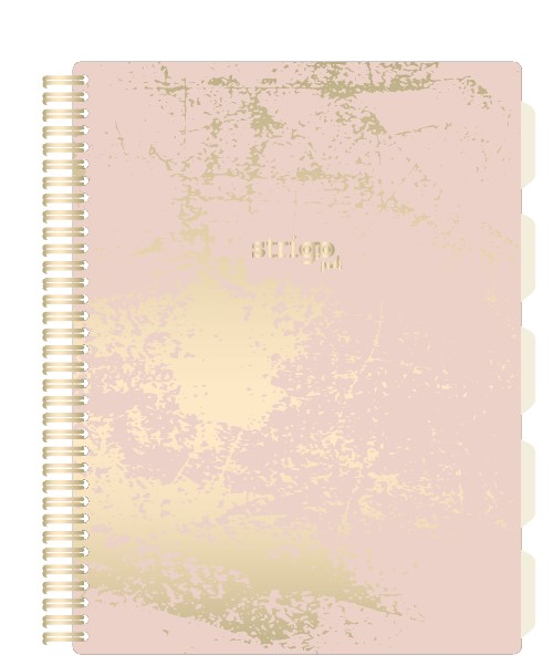 Caiet cu spirala si separatoare  STRIGO PADS Project Book Marmorat A4  Matematica  PADS027