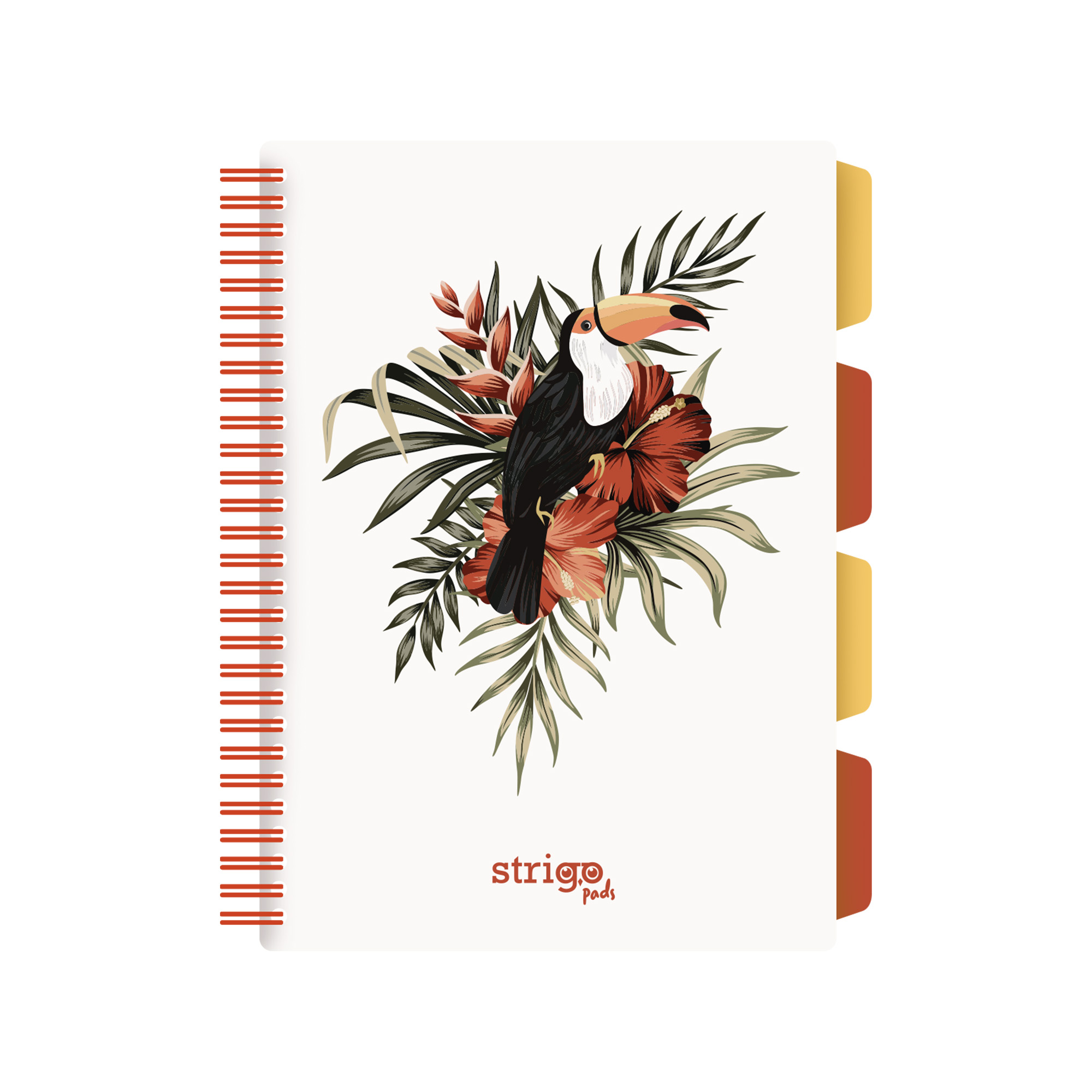 Caiet cu spirala si separatoare  STRIGO PADS Project Book TROPICAL  B5  Matematica  PADS064