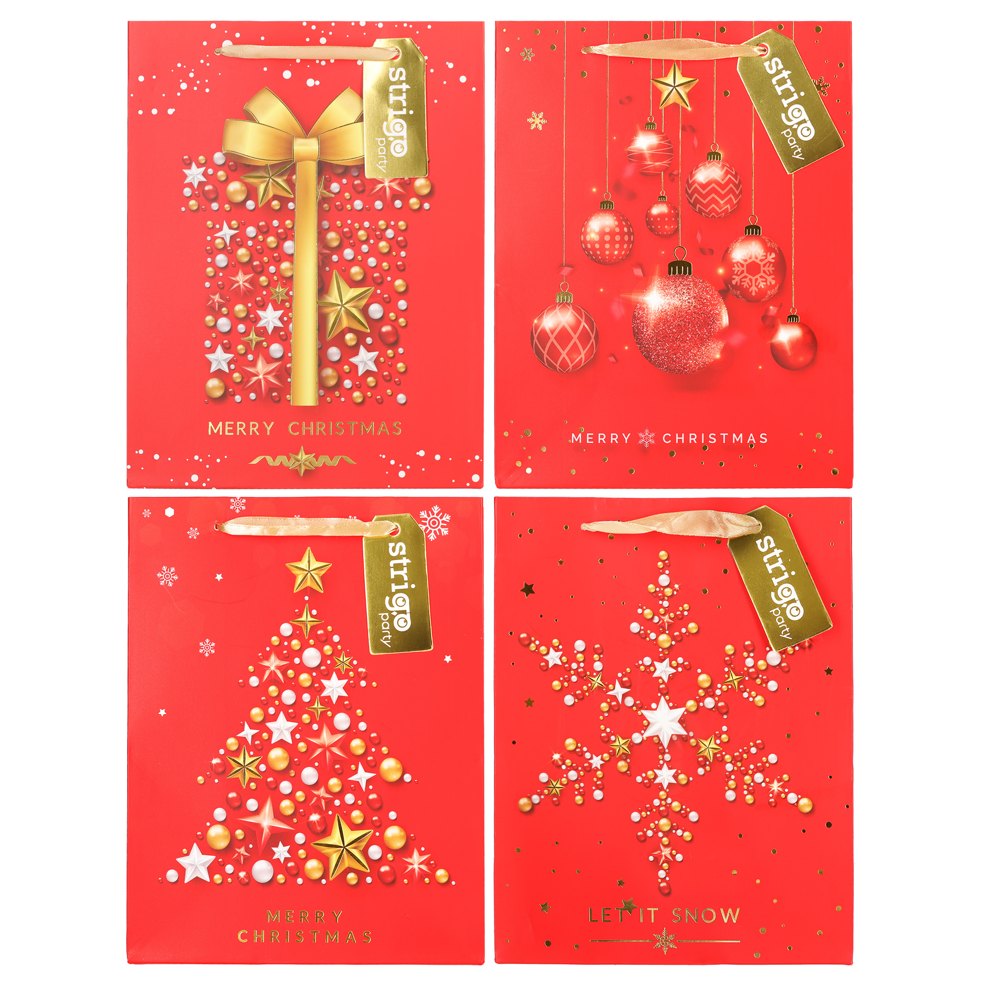 Set 4 pungi hartie 18x23(h)x10cm 210 gsm. PART047