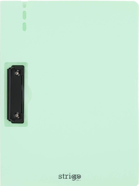 Clipboard Strigo vertical A4 cu clip metalic lateral  suport stilou  menta SF057