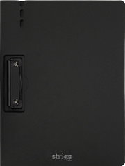 Clipboard Strigo vertical A4 cu clip metalic lateral  suport stilou  negru SF058