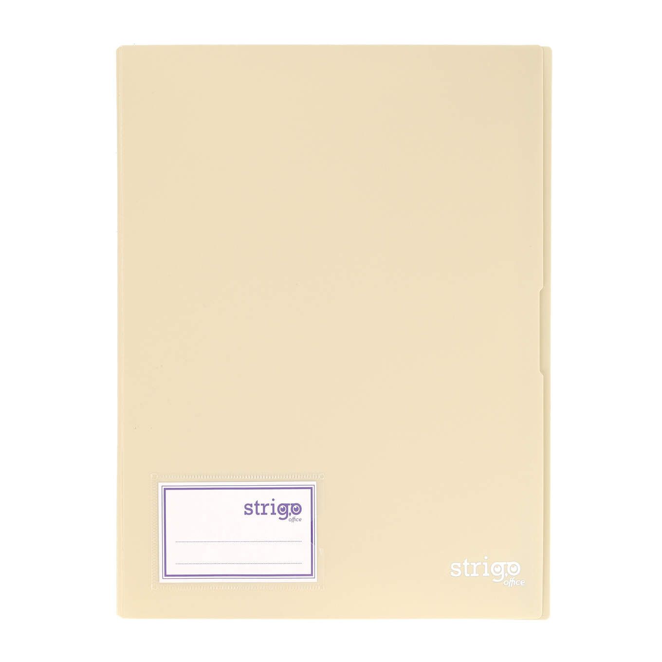 Mapa Strigo  PP  A4  20 folii protectie  bej SF082