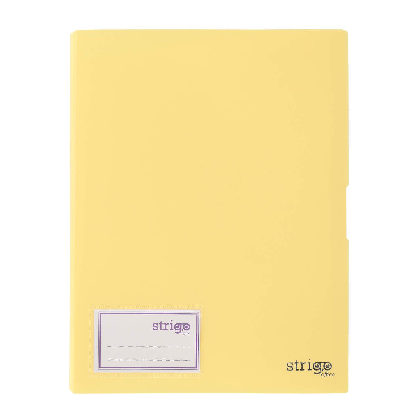 Mapa Strigo  PP  A4  40 folii protectie  galben SF086
