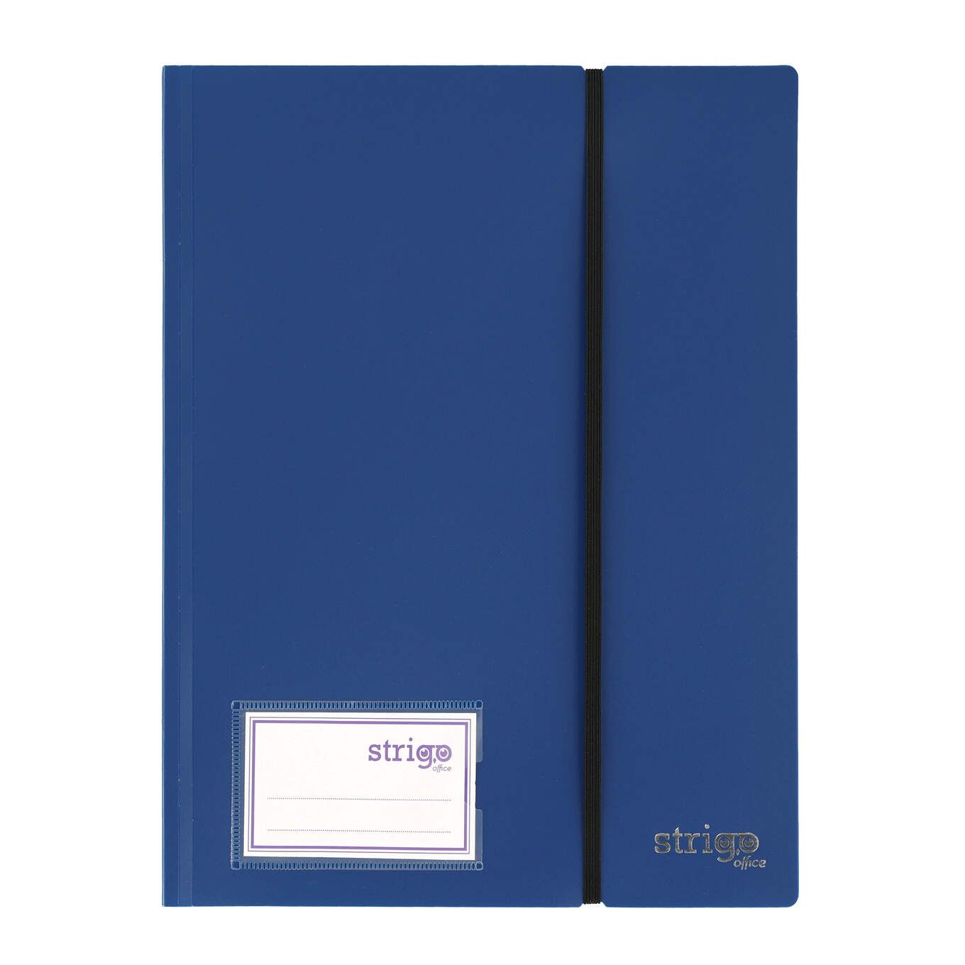 Mapa Strigo  PP  A4  cu elastic  20 folii protectie albastru inchis SF087